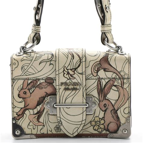 prada rabbit print bag